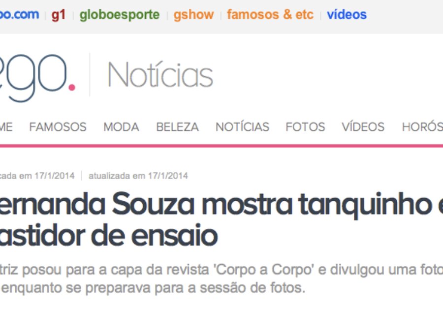 EGO (G1) – Fernanda Souza